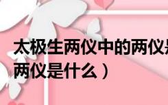 太极生两仪中的两仪是什么意思（太极生两仪两仪是什么）