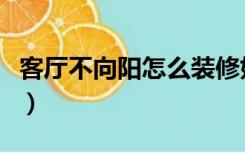 客厅不向阳怎么装修好（客厅不向阳怎么装修）