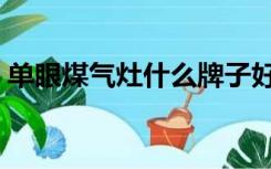 单眼煤气灶什么牌子好（煤气灶什么牌子好）