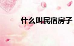 什么叫民宿房子（什么叫民宿房）