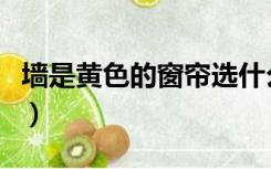 墙是黄色的窗帘选什么颜色（窗帘选什么颜色）