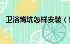 卫浴蹲坑怎样安装（蹲坑卫生间怎么装修）