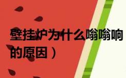 壁挂炉为什么嗡嗡响（壁挂炉嗡嗡的响是哪里的原因）