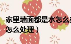 家里墙面都是水怎么办（装修完房子墙面有水怎么处理）