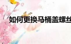 如何更换马桶盖螺丝（如何更换马桶盖）