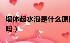 墙体起水泡是什么原因（墙面起泡是因为漏水吗）