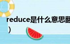 reduce是什么意思翻译（reduce是什么意思）
