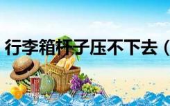 行李箱杆子压不下去（拉杆箱杆子压不下去）