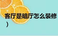 客厅是暗厅怎么装修（暗厅和次卧怎么装修好）