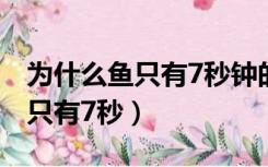 为什么鱼只有7秒钟的记忆（鱼的记忆为什么只有7秒）
