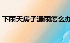 下雨天房子漏雨怎么办（房子漏雨了怎么办）