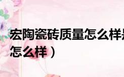 宏陶瓷砖质量怎么样是哪里的（宏陶瓷砖质量怎么样）