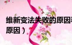 维新变法失败的原因和意义（维新变法失败的原因）