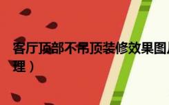 客厅顶部不吊顶装修效果图片（装修客厅不吊顶四周怎么处理）