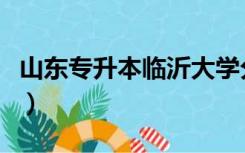 山东专升本临沂大学分数线（临沂大学分数线）