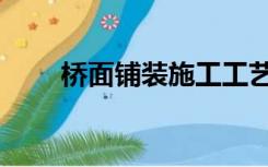 桥面铺装施工工艺流程（桥面铺装）