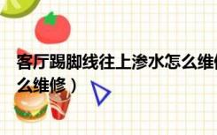 客厅踢脚线往上渗水怎么维修视频（客厅踢脚线往上渗水怎么维修）