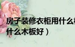 房子装修衣柜用什么板材好（房子装修衣柜用什么木板好）