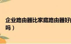 企业路由器比家庭路由器好的哪里（家里用企业级路由器好吗）