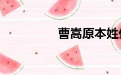 曹嵩原本姓什么（曹嵩）