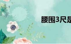 腰围3尺是多少厘米