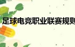 足球电竞职业联赛规则（足球电竞职业联赛）