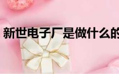 新世电子厂是做什么的（电子厂是做什么的）