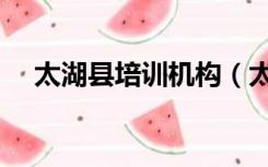 太湖县培训机构（太湖县继续教育培训）