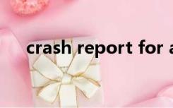 crash report for adobe photoshop