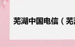 芜湖中国电信（芜湖电信网上营业厅）