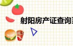 射阳房产证查询系统（射阳房产）