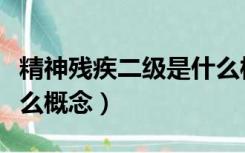 精神残疾二级是什么样的（精神二级残疾是什么概念）