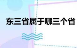 东三省属于哪三个省（东三省是哪几个省）