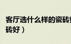 客厅选什么样的瓷砖好看（客厅选什么样的瓷砖好）