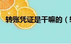 转账凭证是干嘛的（转账凭证是什么意思）