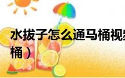 水拔子怎么通马桶视频教程（水拔子怎么通马桶）