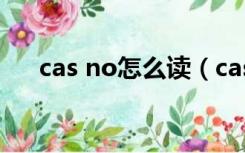 cas no怎么读（cas no号是什么意思）