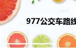 977公交车路线路线图（977）