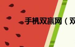 手机双赢网（双赢网互刷平台）