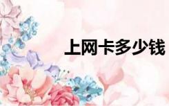 上网卡多少钱（上网卡价格）