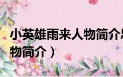 小英雄雨来人物简介思维导图（小英雄雨来人物简介）