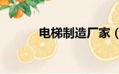 电梯制造厂家（电梯厂家排名）