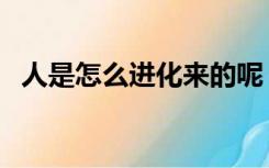 人是怎么进化来的呢（人是怎么进化来的）