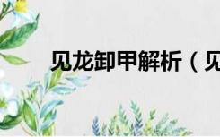 见龙卸甲解析（见龙卸甲什么意思）