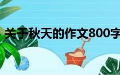 关于秋天的作文800字高中作文（关于秋天）