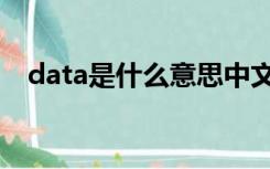 data是什么意思中文（data是什么意思）