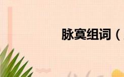 脉寞组词（脉mo组词）