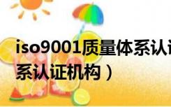 iso9001质量体系认证（iso9001质量管理体系认证机构）