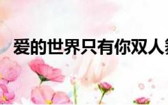 爱的世界只有你双人舞（爱的世界只有你）