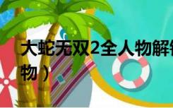 大蛇无双2全人物解锁条件（大蛇无双2全人物）
